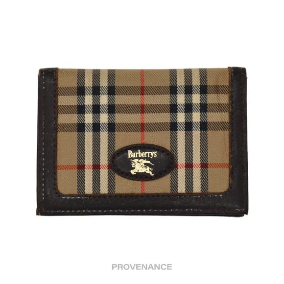 🔴 Burberry ID Card Wallet - Nova Check - Picture 1 of 5